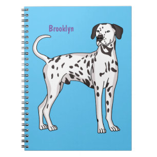 Carnet Caricature pour chien dalmate