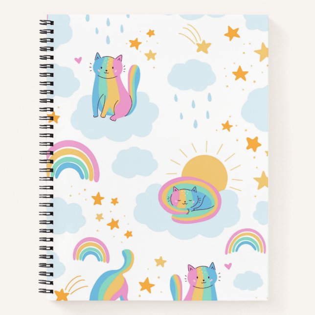 Carnet Caricature Rainbow Cats (Devant)