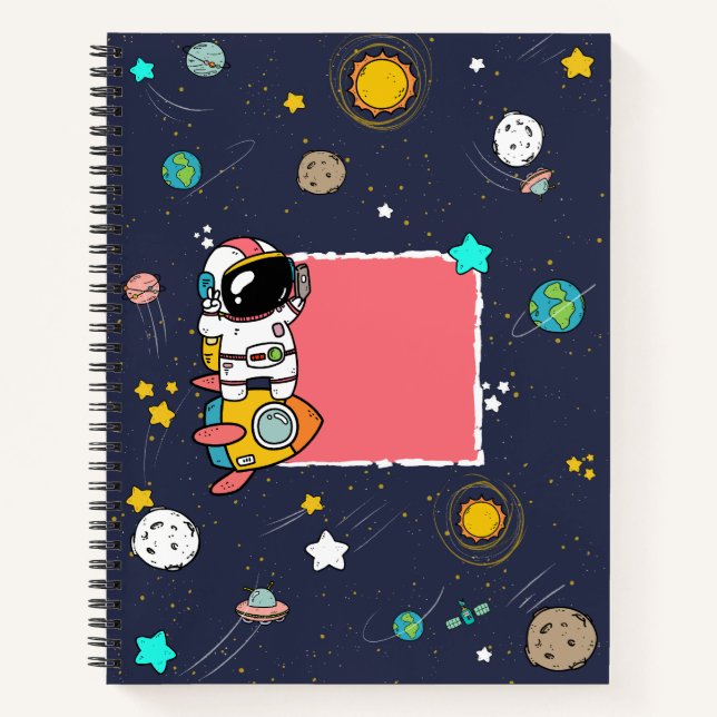 Carnet Caricature spatiale astronaute (Devant)