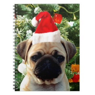 Carnet Carlin Chien Chien Chien de Noël Arbre de Noël Orn