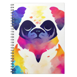 Carnet Carlin Chien Nature sauvage Couleurs animales Pein