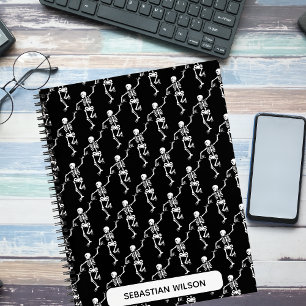 Carnet Carnaval Halloween Squelettes Dansants Monogramme