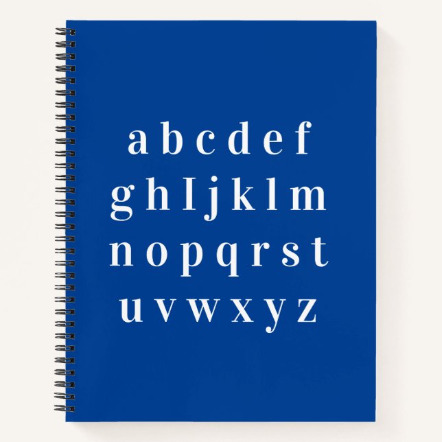 Carnet carnet, abecedario (Devant)