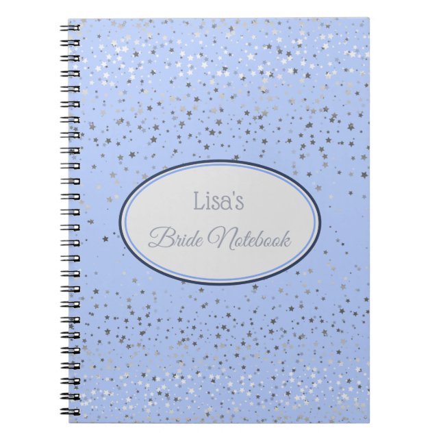 Carnet Carnet-Brides Petite Etoiles Blues (Devant)