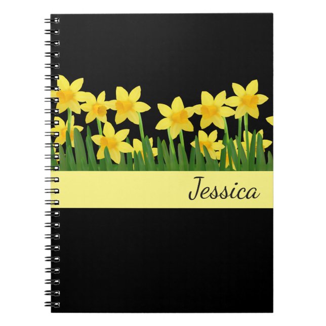 Carnet Carnet-Jonquilles nommées faites sur commande (Devant)