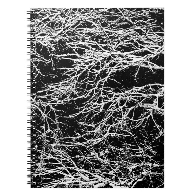 Carnet carnet/Journal 'Abstrait hivernal' (Devant)