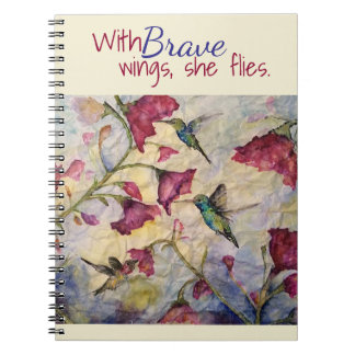Carnet Carnet-Journal courageux d'art de colibri
