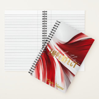 Carnet Carnet/Journal en spirale rouge et blanc
