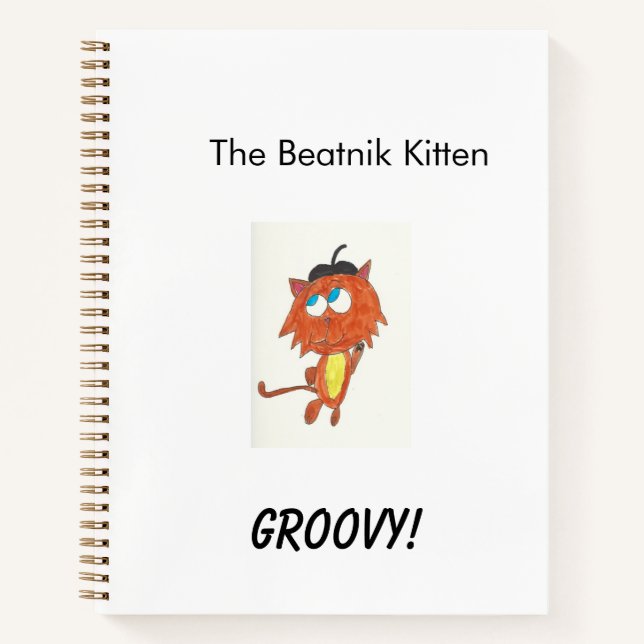 Carnet Carnet/Journal super Beatnik Kitten (Devant)