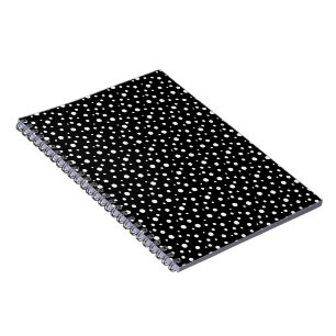 Carnet Carnet-Noir et Pois blancs