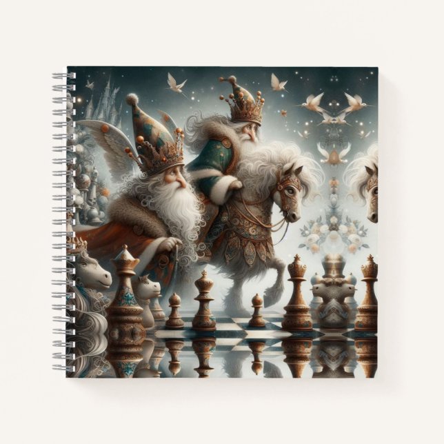 Carnet "Carnet Spiral de l'Imaginaire Royal des échecs" (Devant)