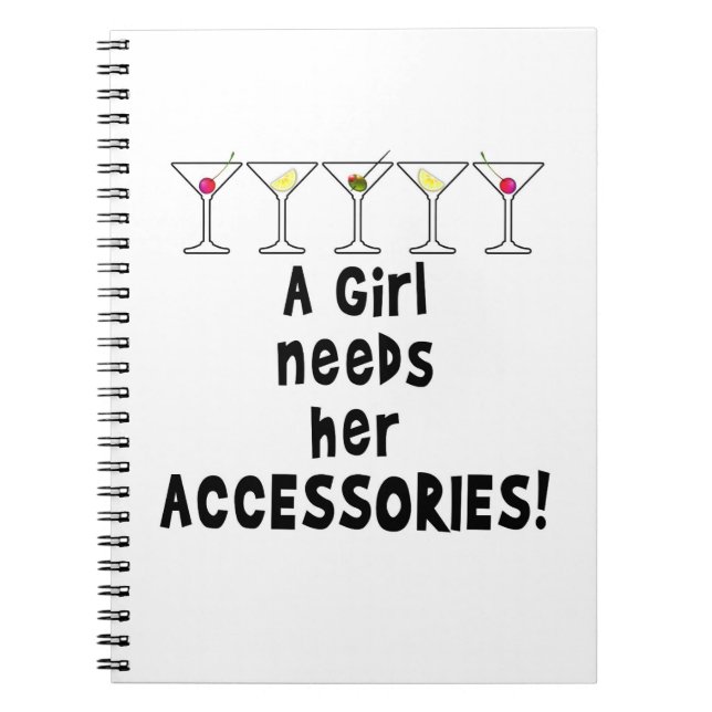 CARNET CARNET, UNE FILLE A BESOIN DE SES ACCESSOIRES (Devant)