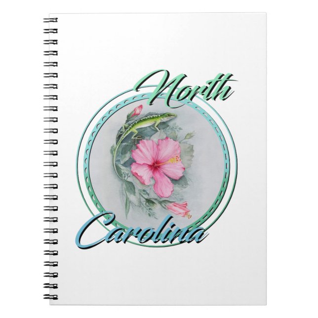 Carnet Carolina Anole & Hibiscus (Devant)