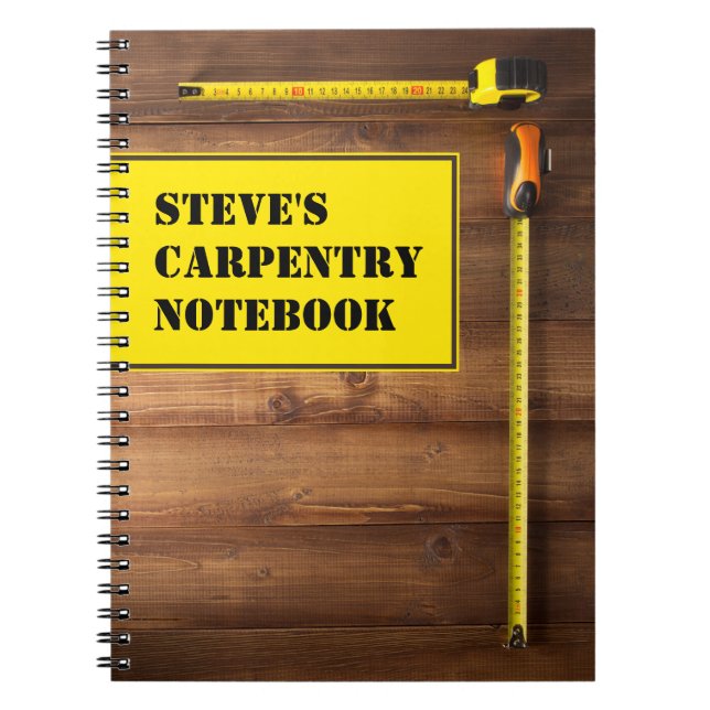 Carnet Carpentry portable personnalisé (Devant)
