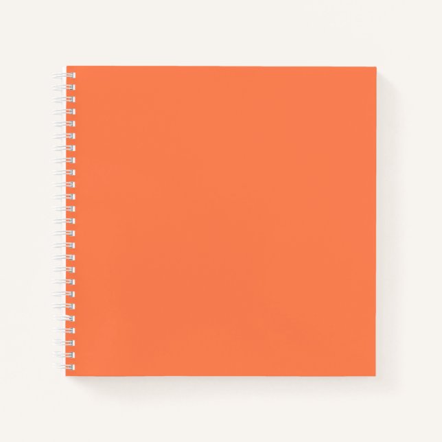 Carnet Carré corail (Devant)