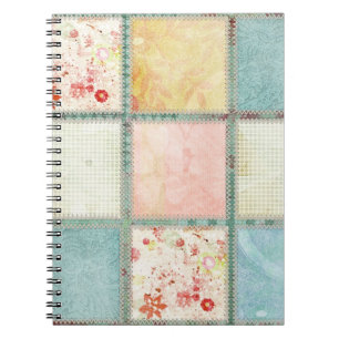 Carnet Carré floral de carrés d'édredon