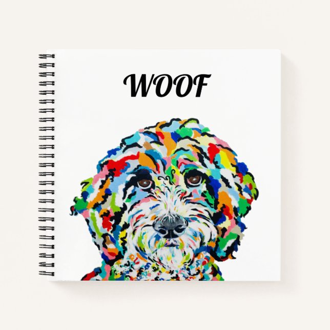Carnet Carré Sheepadoodle (Devant)