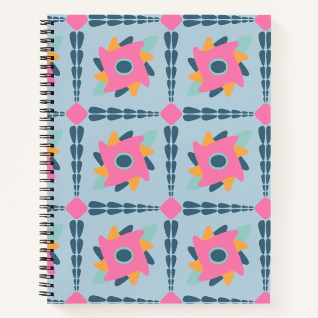 Carnet Carreau coloré décoratif (Devant)