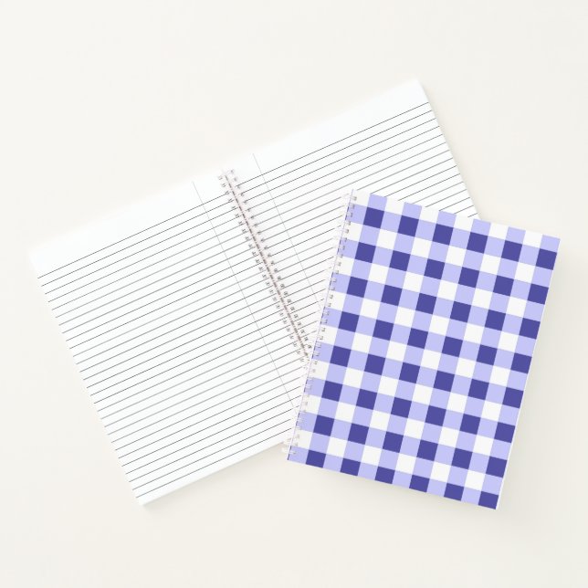Carnet Carreaux bleu pâle (Intérieur)