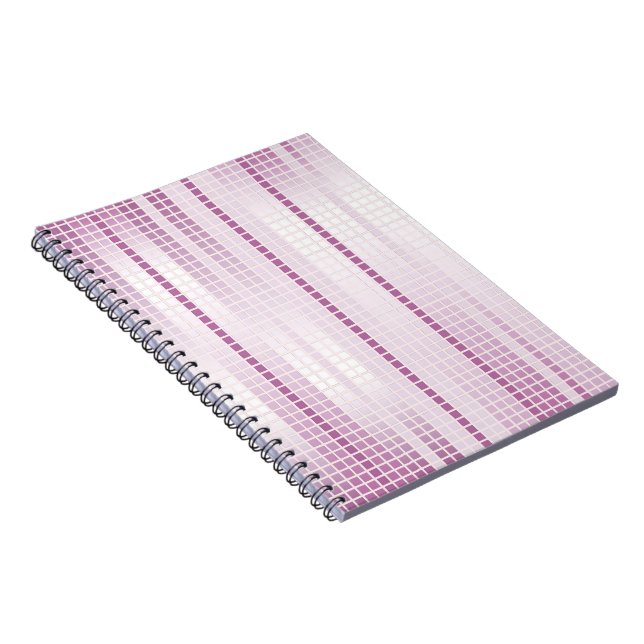 Carnet Carreaux de mosaïque violet (Côté Droit)