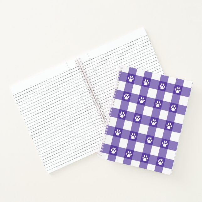 Carnet Carreaux et pattes (Intérieur)