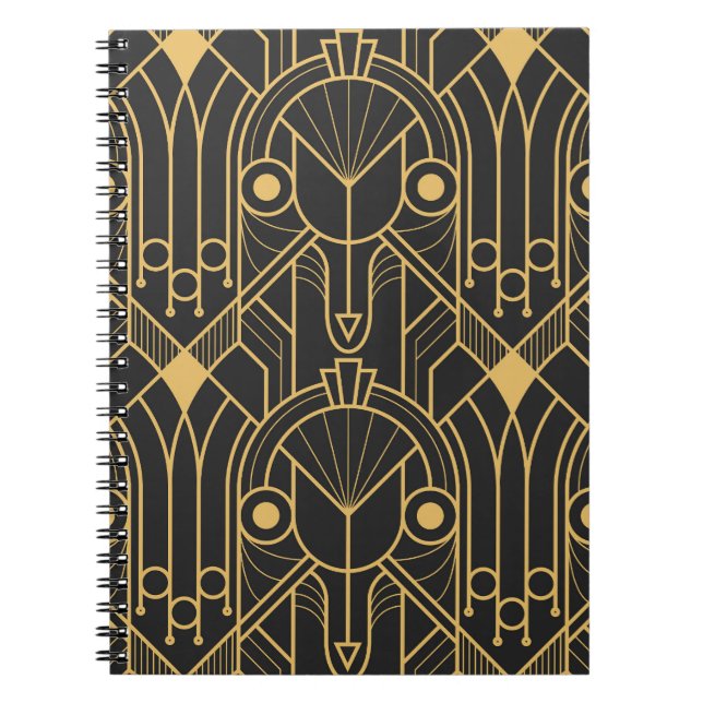Carnet Carreaux géométriques modernes Art Déco (Devant)