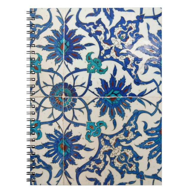 Carnet Carreaux Iznik bleu (Devant)