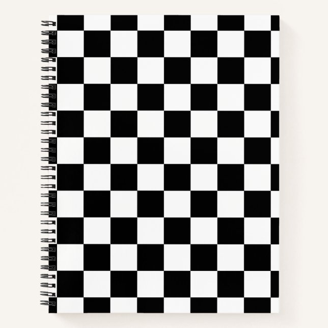 Carnet Carreaux noirs et blancs (Devant)
