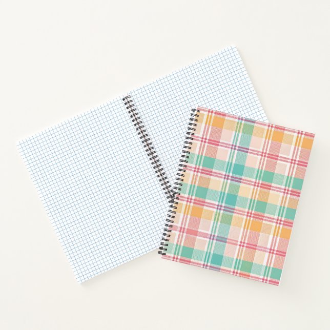 Carnet Carreaux Vichy Multicolores (Intérieur)