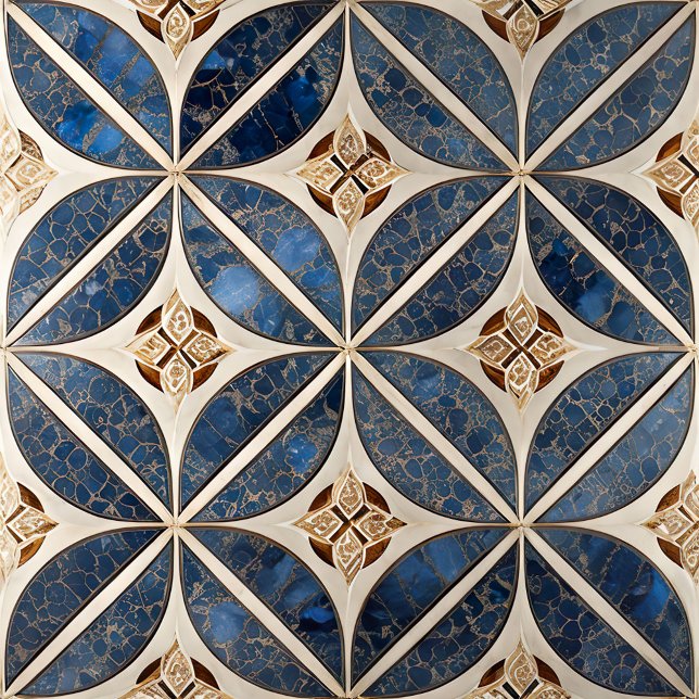 Carnet Carrelage Indigo (Créateur téléchargé)