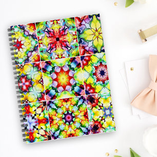 Carnet Carrelage méditerranéen, Carreaux d'encre d'alcool