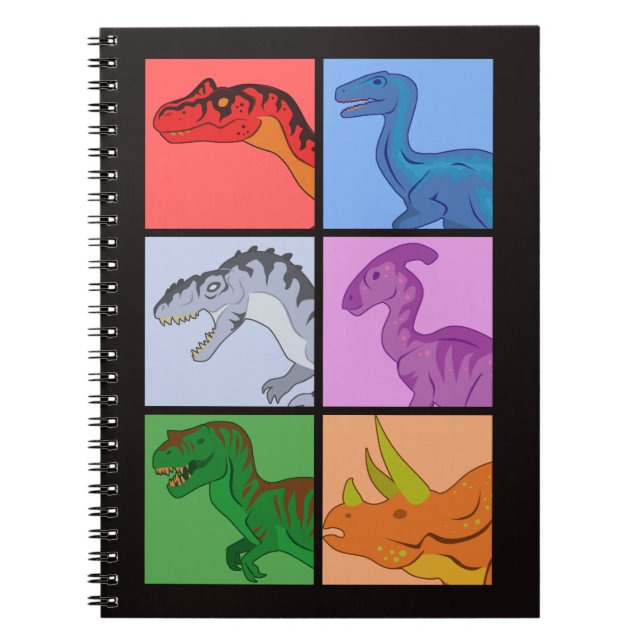 Carnet Carrés de dinosaure (Devant)