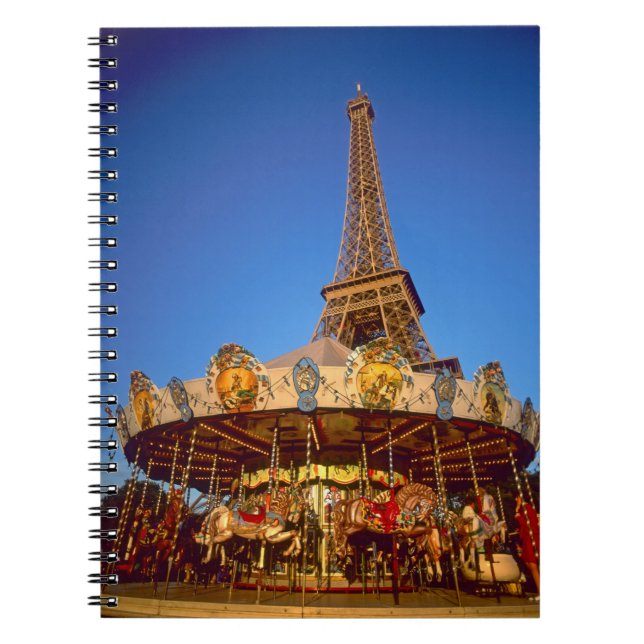 Carnet Carrousel, Tour Eiffel, Paris, France (Devant)