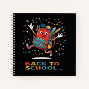 Carnet Cartable Sautillant Mignon Design de Rentrée Scola