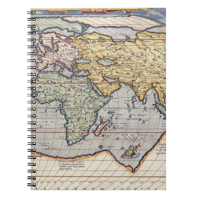 Carnet Carte Afrique de l'Asie antique (Devant)
