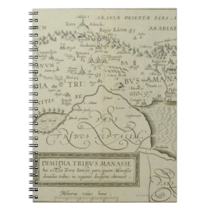 Carnet Carte antique de la Terre Sainte