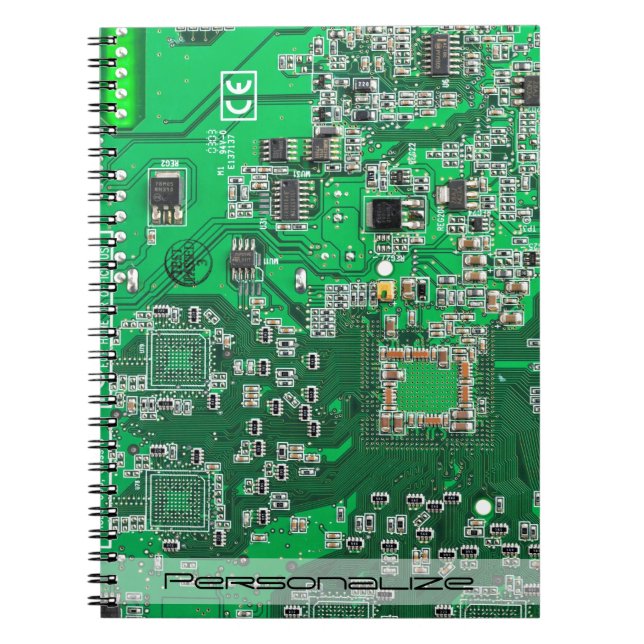 Carnet Carte circuit imprimé circuit vert PCB (Devant)