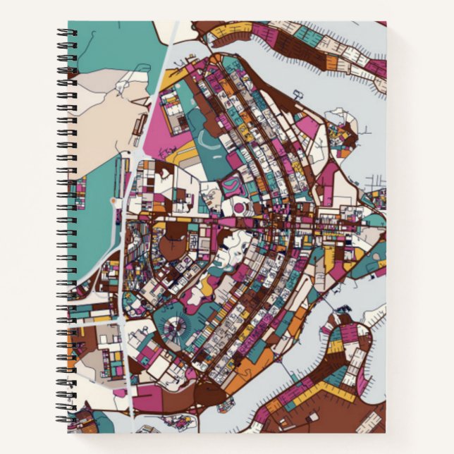 Carnet Carte colorée Brasilia (Devant)