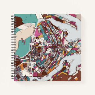 Carnet Carte colorée Brasilia