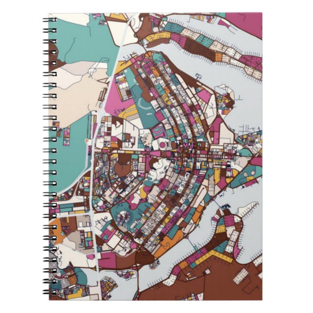 Carnet Carte colorée de Brasilia (Devant)