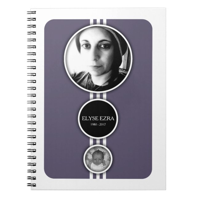 Carnet carte commémorative pourpre (Devant)