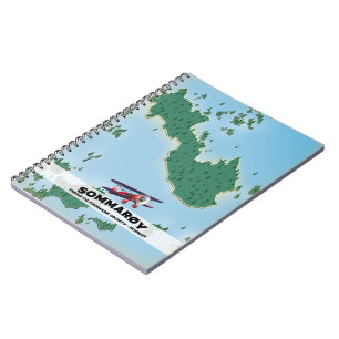 Carnet carte d'affiche de voyage de Sommarøy Norvège