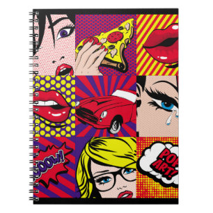Carnet Carte d'art pop Illustration, art, bande dessinée,