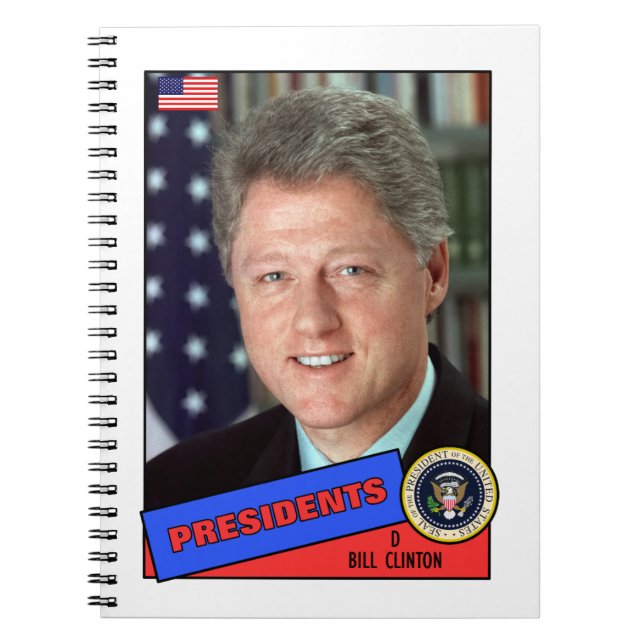 Carnet Carte de baseball de Bill Clinton (Devant)