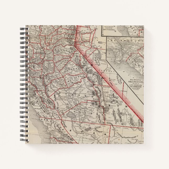 Carnet Carte de Californie (Devant)