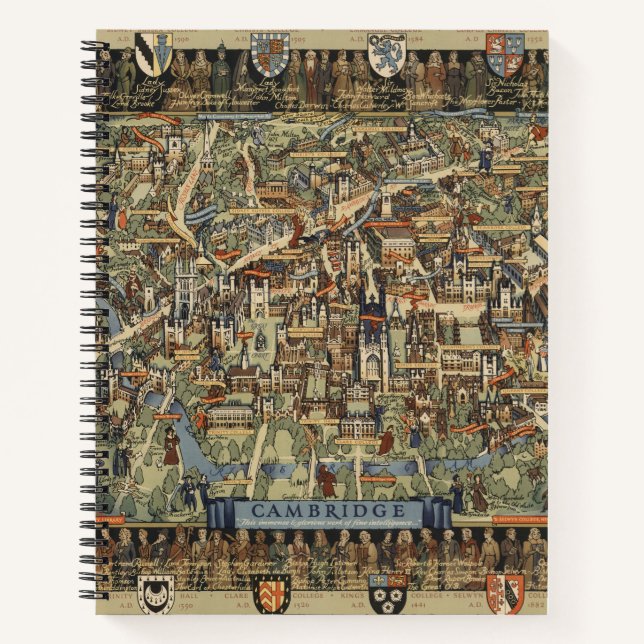 Carnet Carte de Cambridge, Angleterre (Devant)