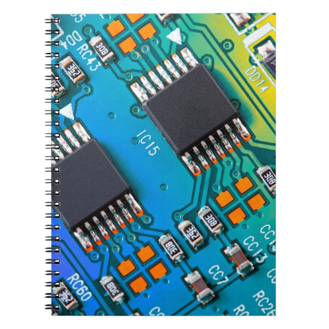 Carnet Carte de circuit électronique fermer. arrière - pl (Devant)