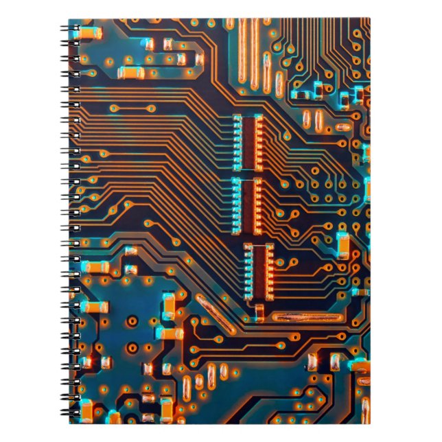 Carnet Carte de circuit électronique fermer. arrière - pl (Devant)