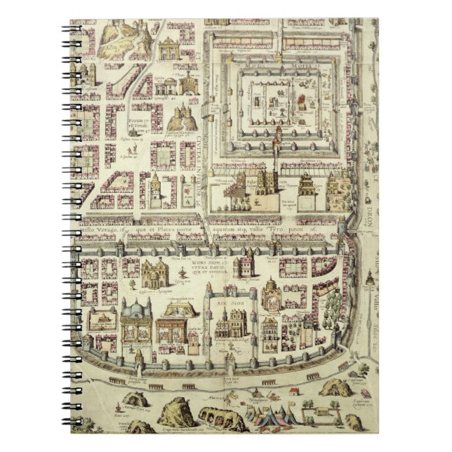 Carnet Carte de Jérusalem et des abords, de 'C (Devant)