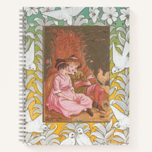 Carnet Carte de la Saint-Valentin d'époque victorienne an